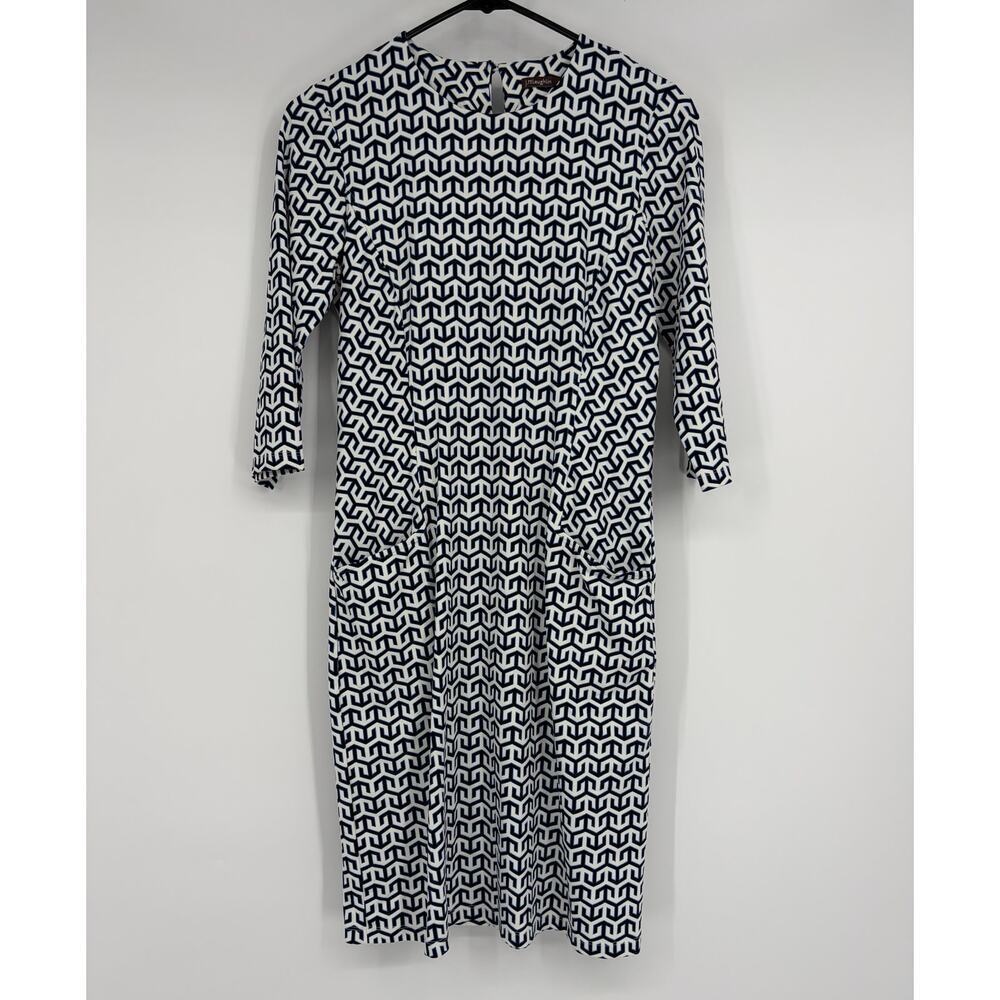 J. McLaughlin Catalina Cloth Geometric Print Sheath Dress